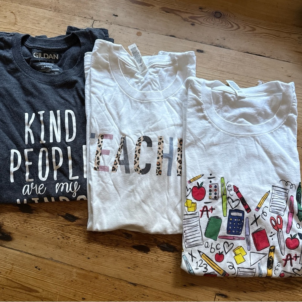Teacher Graphic T-Shirts Bundle - Size Small